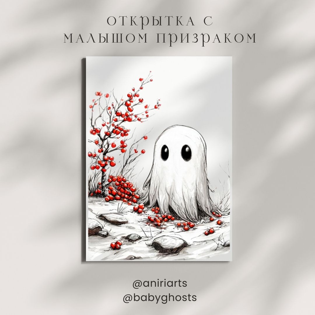 Открытка с Малышом Призраком