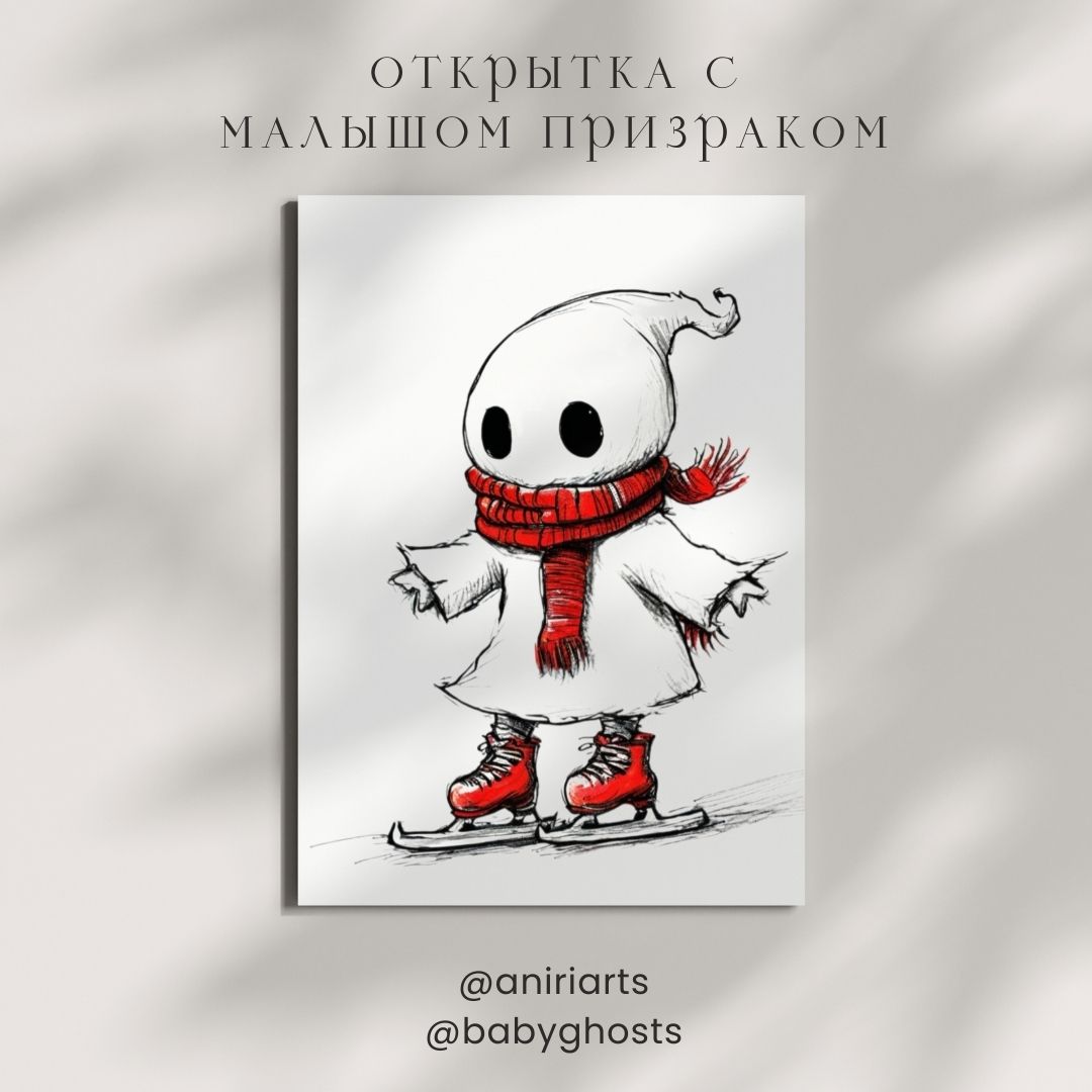 Открытка с Малышом Призраком