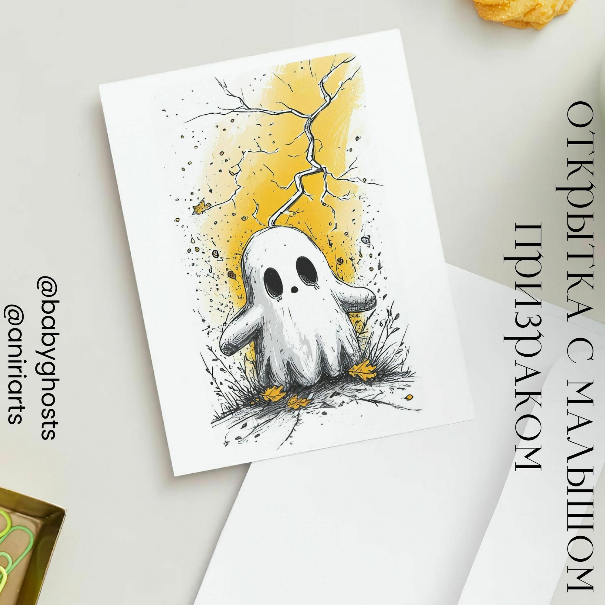 Открытка с Малышом Призраком