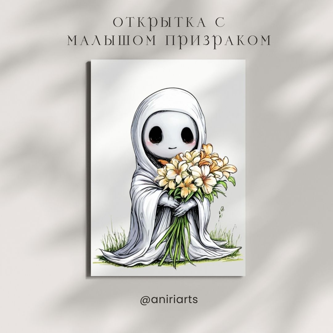 Открытка с Малышом Призраком