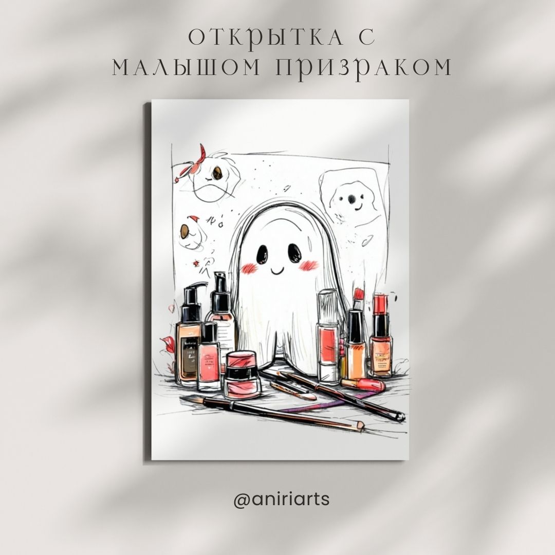 Открытка с Малышом Призраком