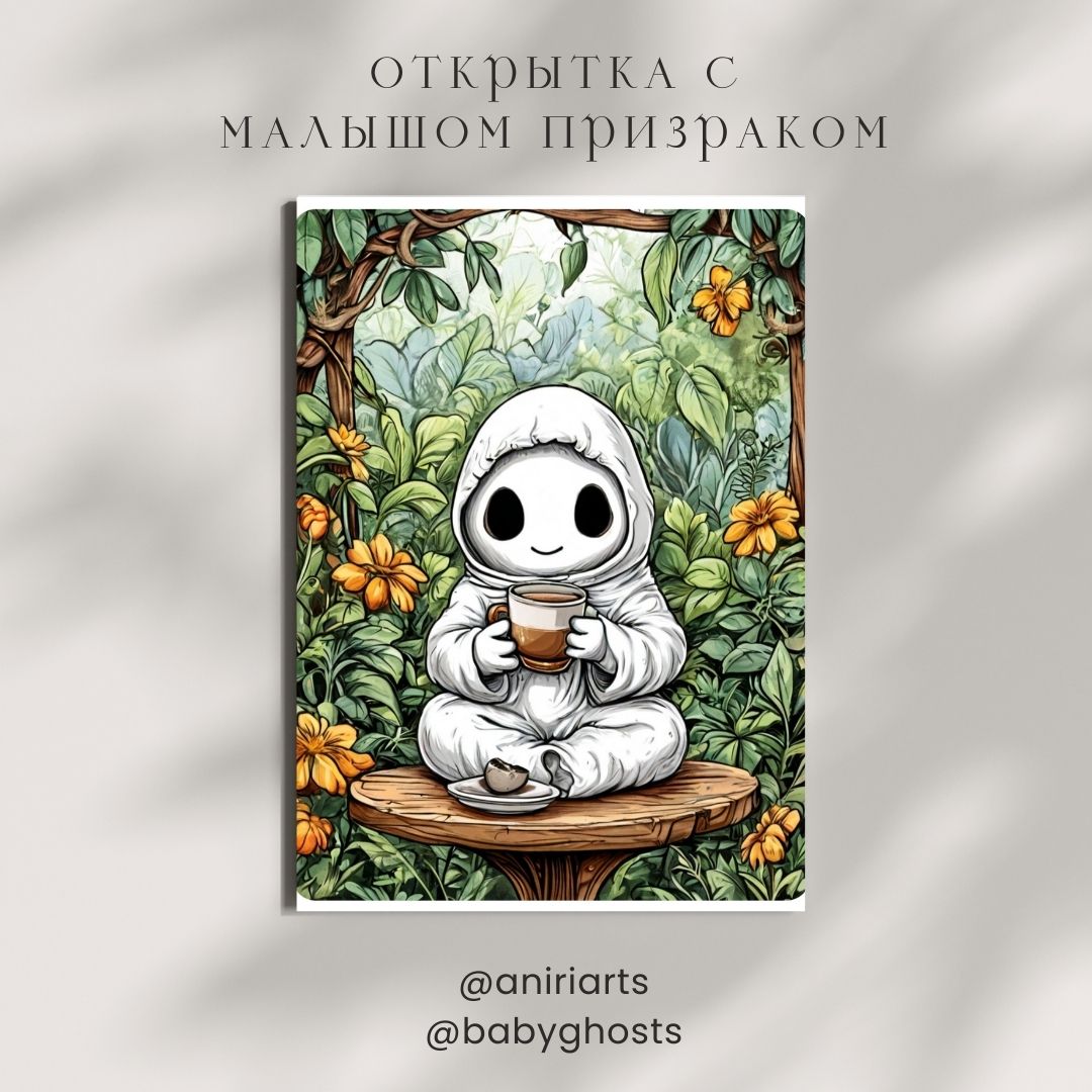 Открытка с Малышом Призраком
