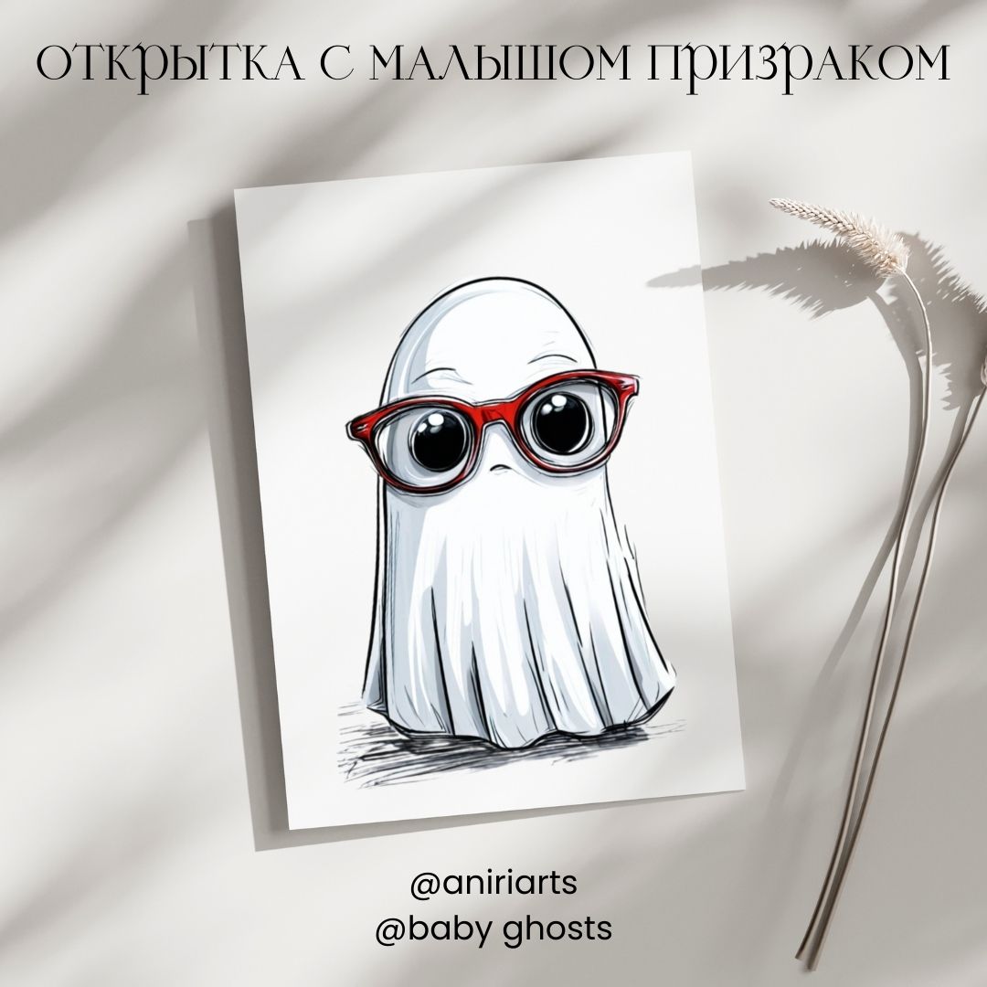 Открытка с Малышом Призраком