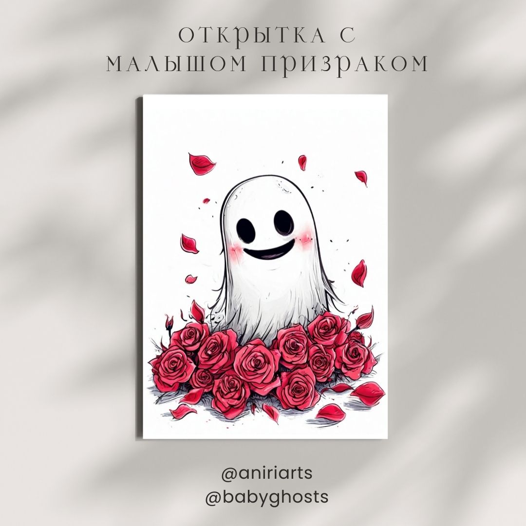 Открытка с Малышом Призраком