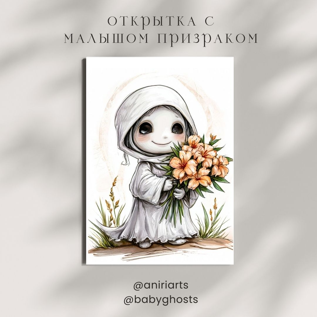 Открытка с Малышом Призраком