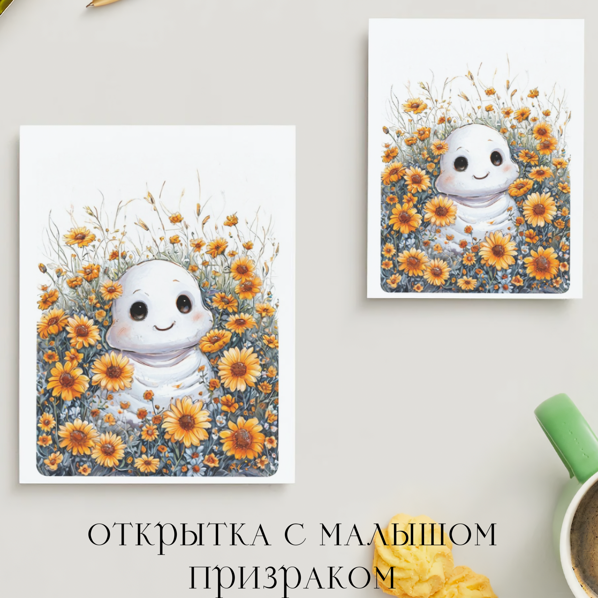 Открытка с Малышом Призраком