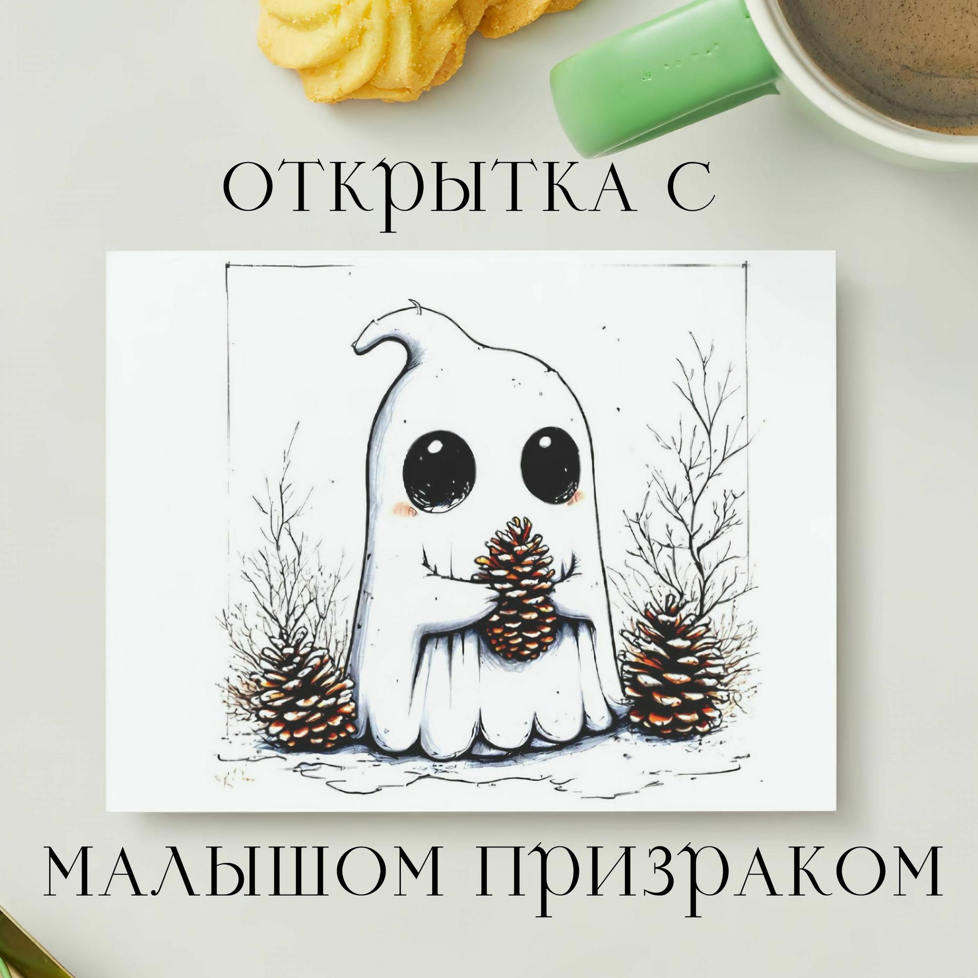 Открытка с Малышом Призраком