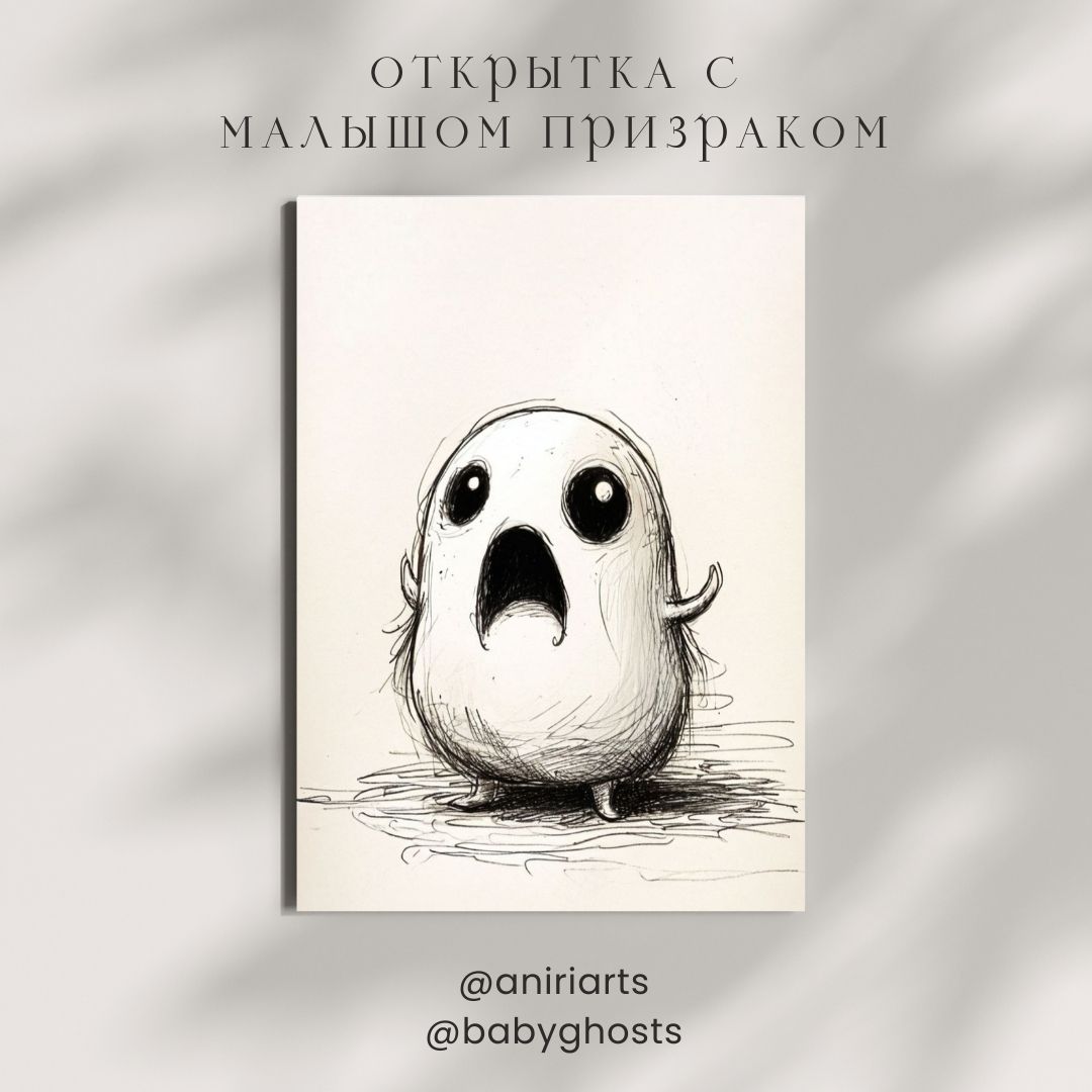 Открытка с Малышом Призраком