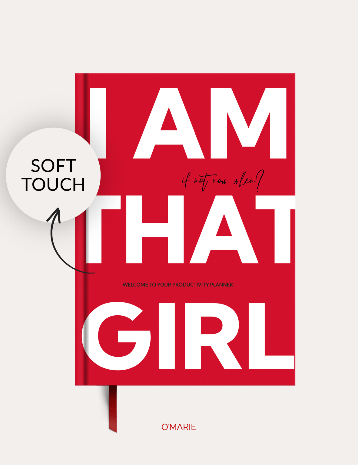 Ежедневник недатированный на год в твердом переплете I am that girl