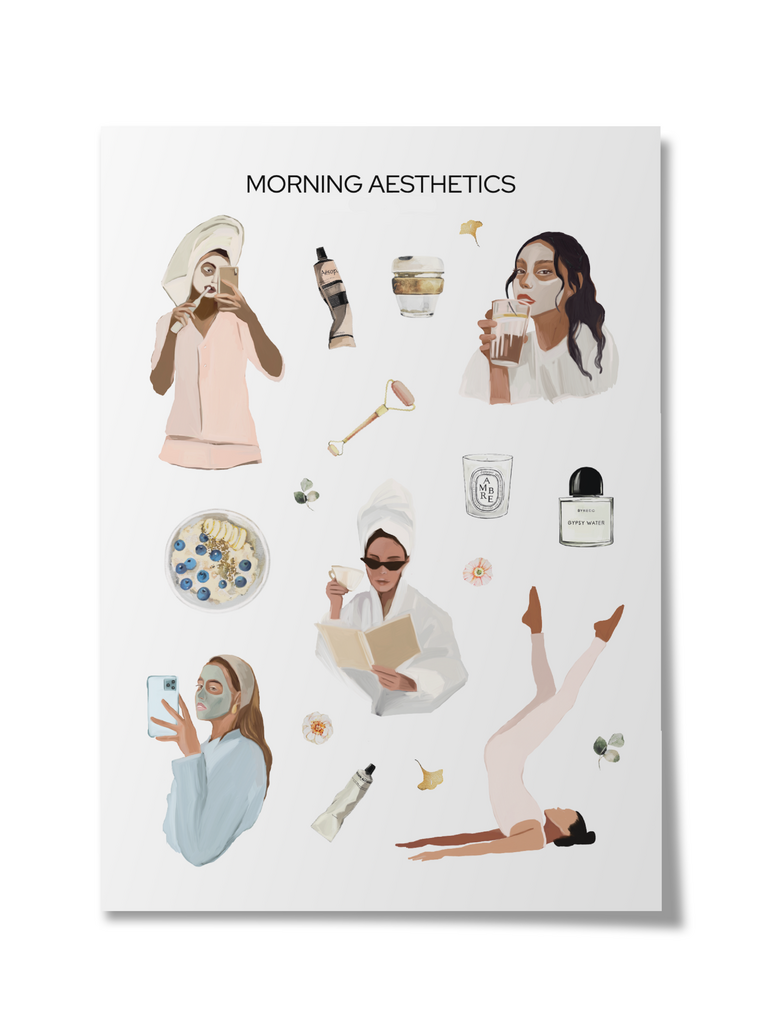 Стикеры Self Care Morning А6