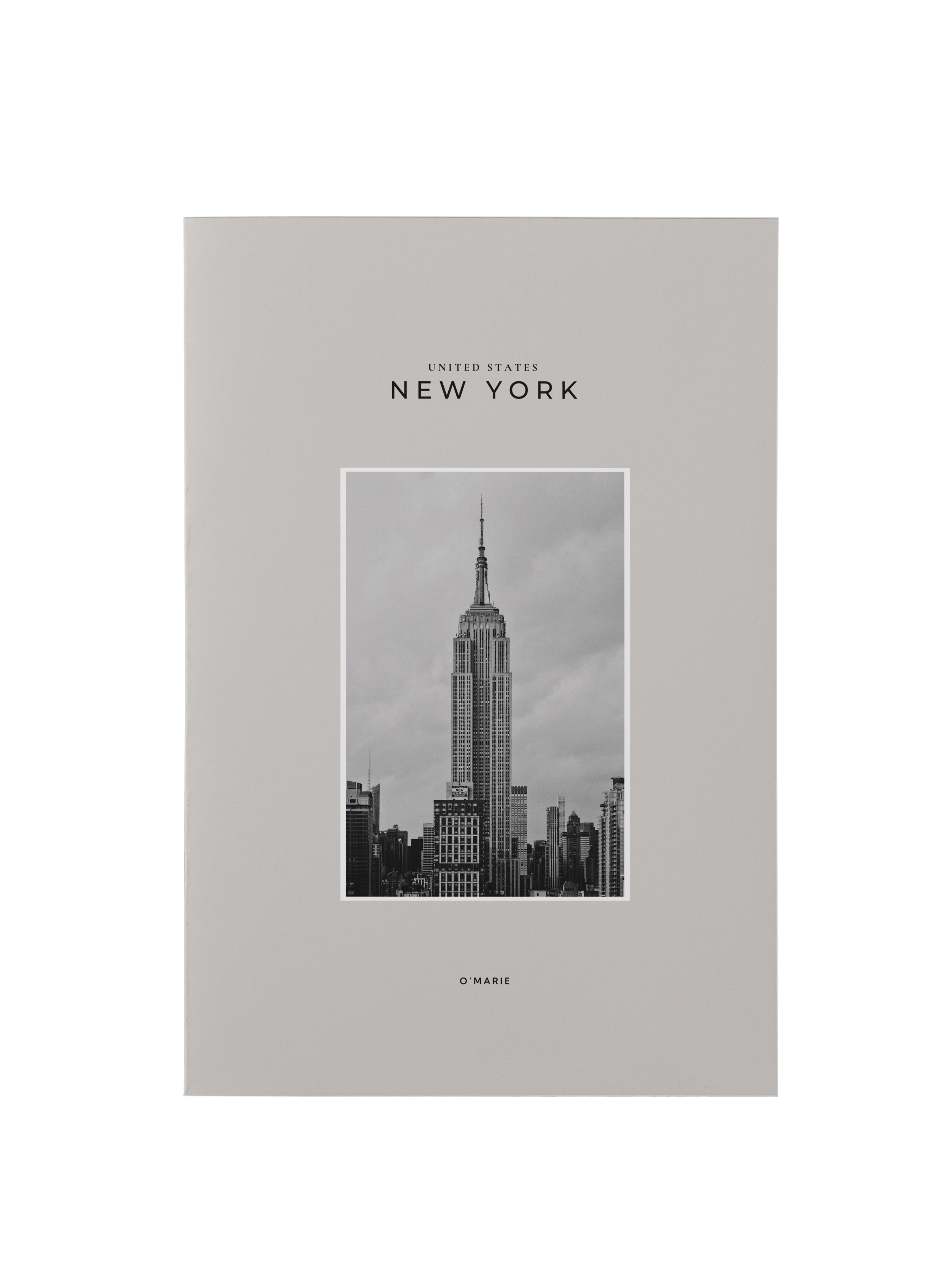 Блокнот в точку А5 New York с дополнительной матовой обложкой