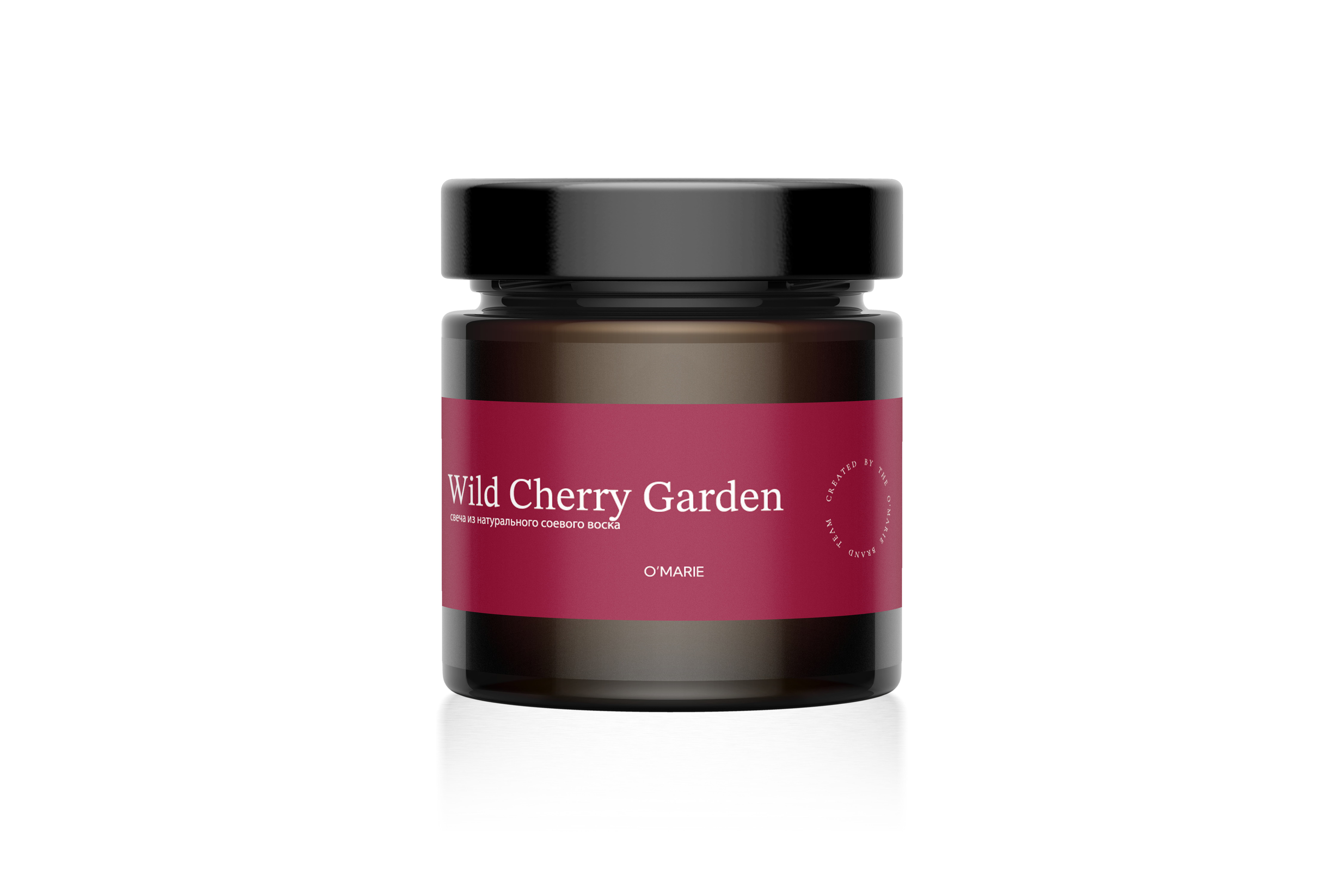 Аромасвеча в янтарной банке 100 мл  "Wild Cherry Garden"