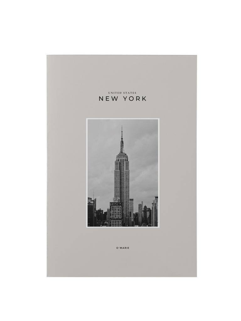 Блокнот в точку А5 New York с дополнительной матовой обложкой