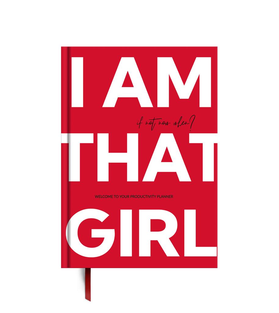 Ежедневник недатированный на год в твердом переплете I am that girl