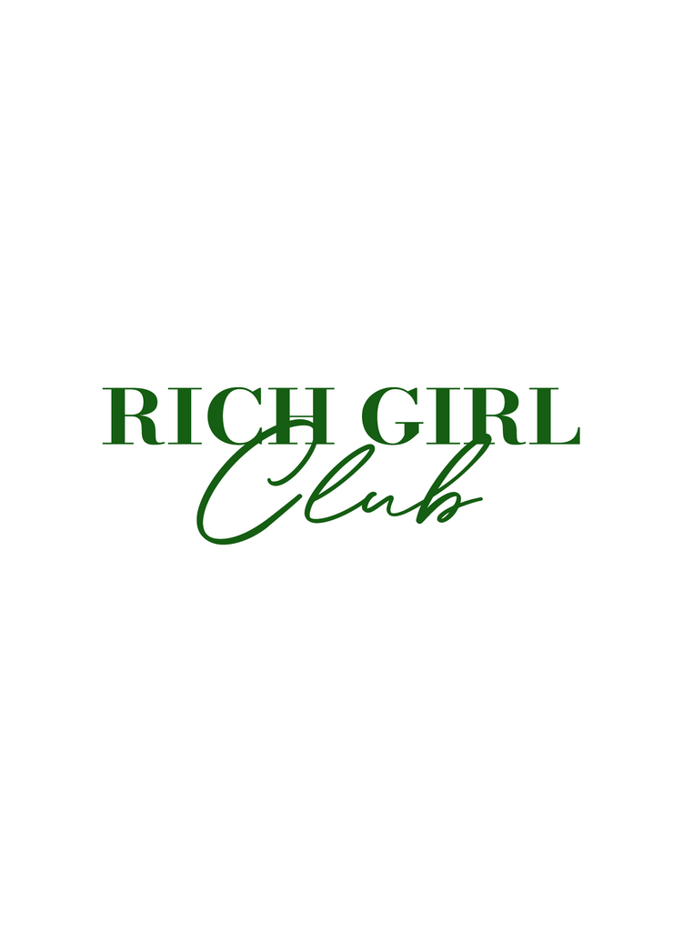 Стикер UV/DTF надпись Rich Girl Club