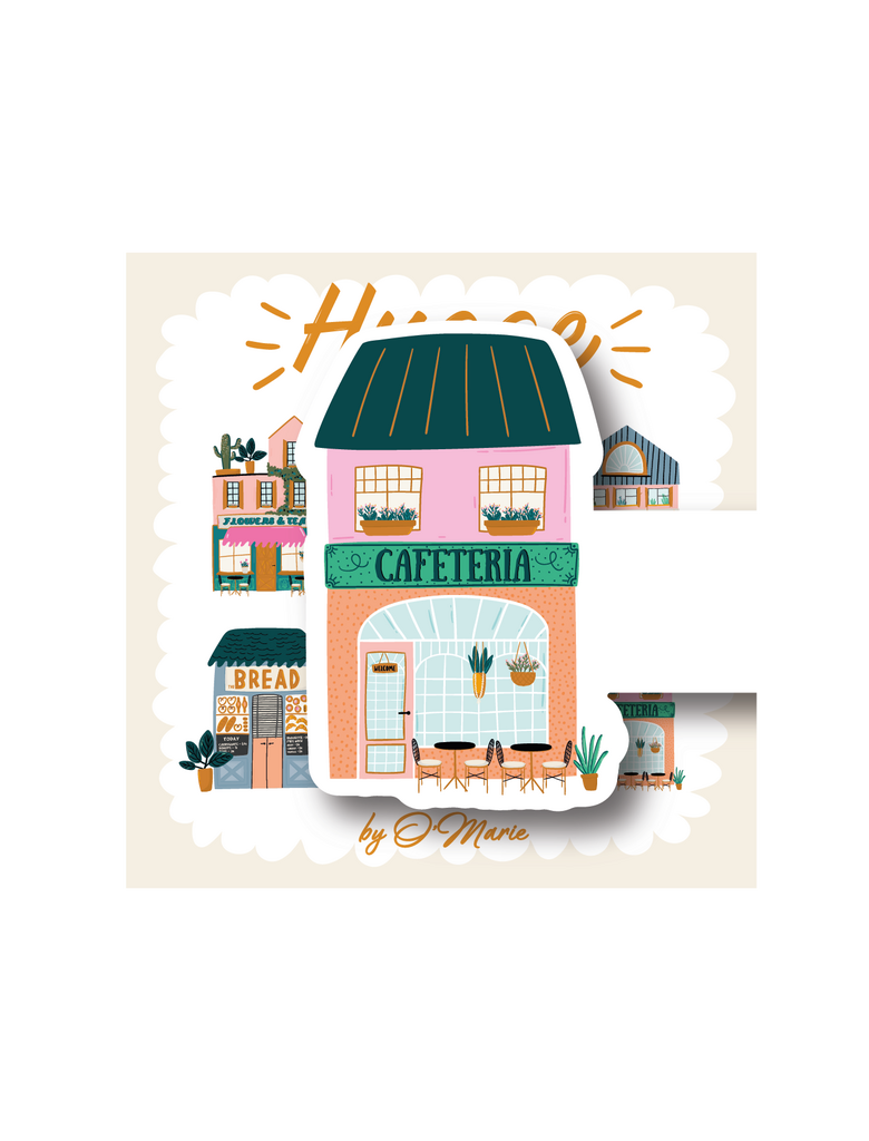 Магнитная закладка "Домик Hugge Cafeteria"