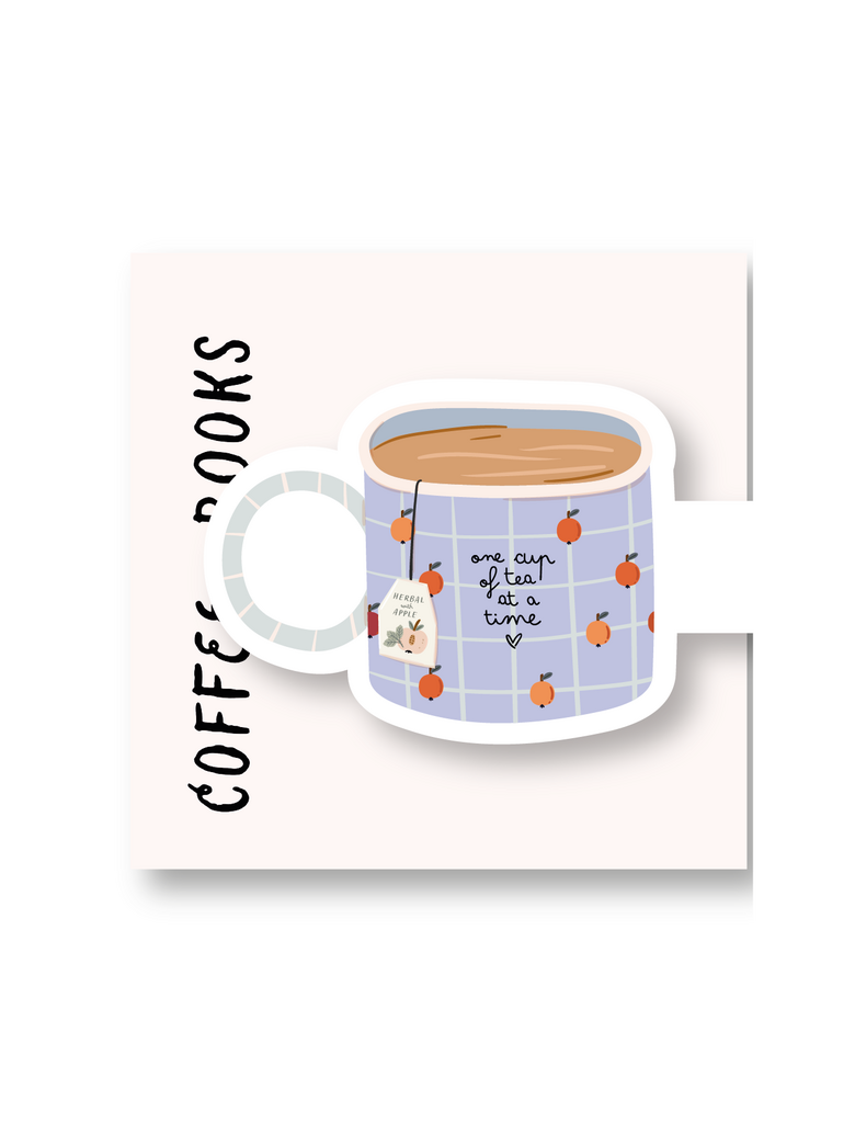 Магнитная закладка из коллеции Coffee & Books "Кружка с чаем"