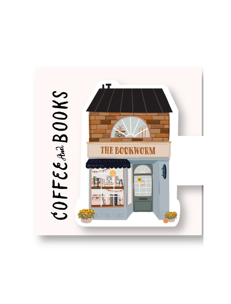 Магнитная закладка из коллеции Coffee & Books "Книжная лавка"