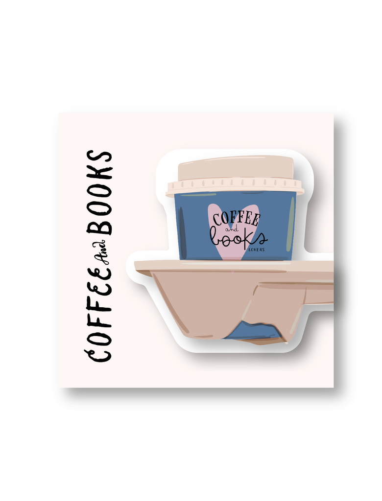 Магнитная закладка из коллеции Coffee & Books "Кофе с собой"
