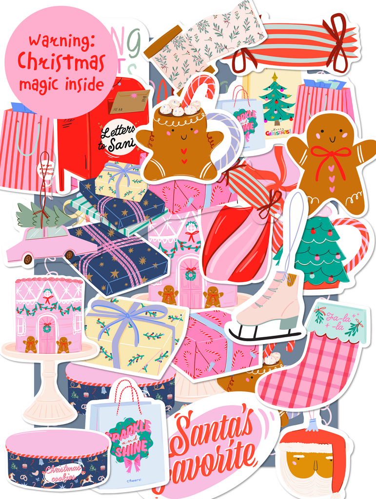 Лимитированный набор стикеров Holiday spirit Mega Pack 23 шт