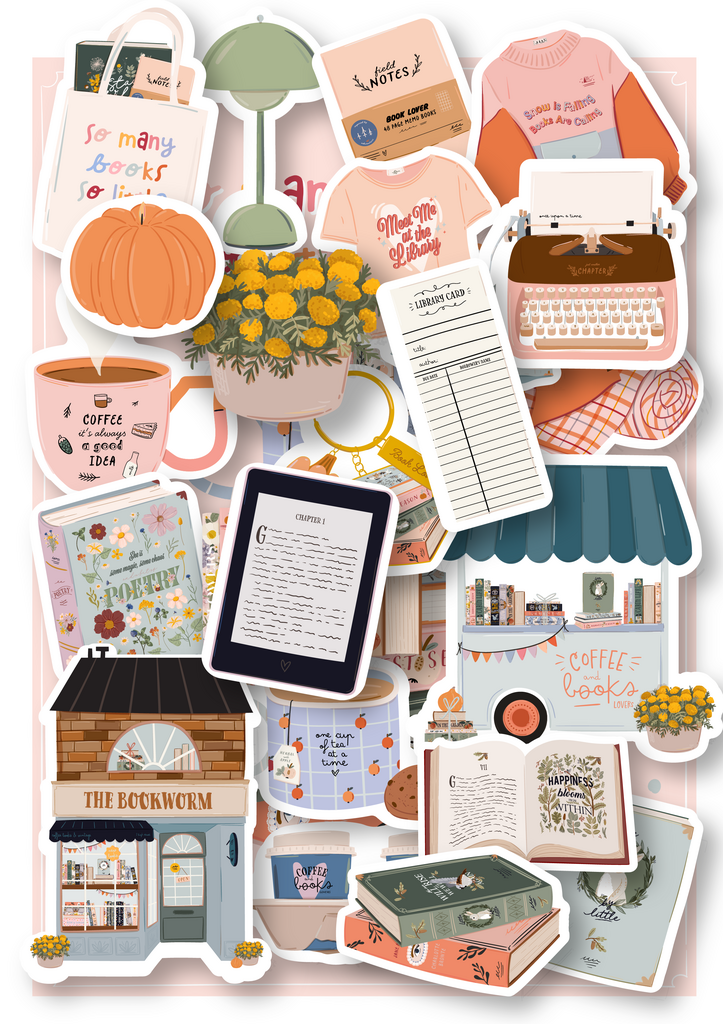 Набор стикеров Book Lover Mega Pack 23 шт