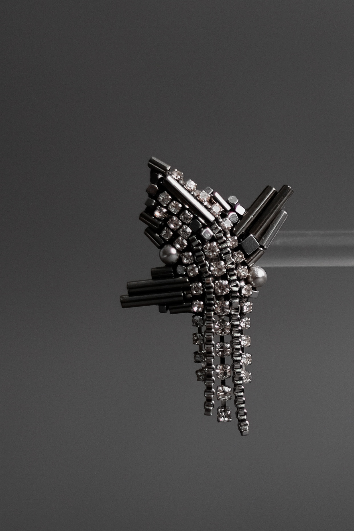 Моносерьга ВИКТОРИ короткая