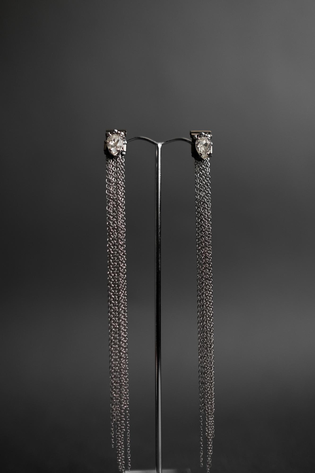 Серьги с цепочками ШАЙН