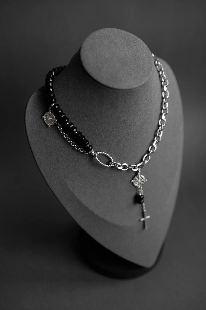 Колье ЭНИГМА с натуральными камнями