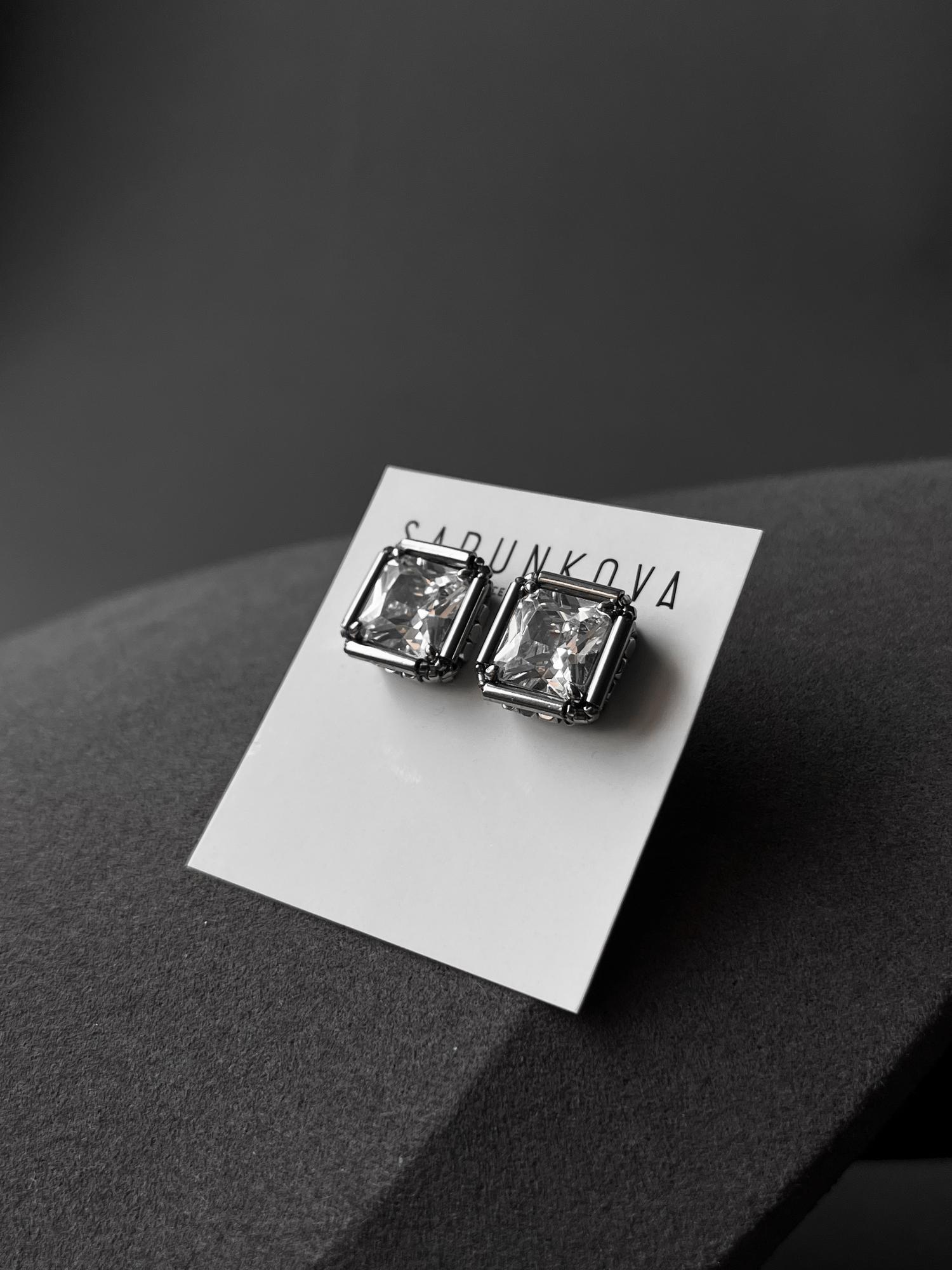 Пусеты ТОП МИКС с крупным кристаллом