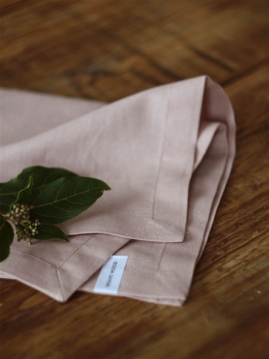 Салфетки изо льна Пыльная роза