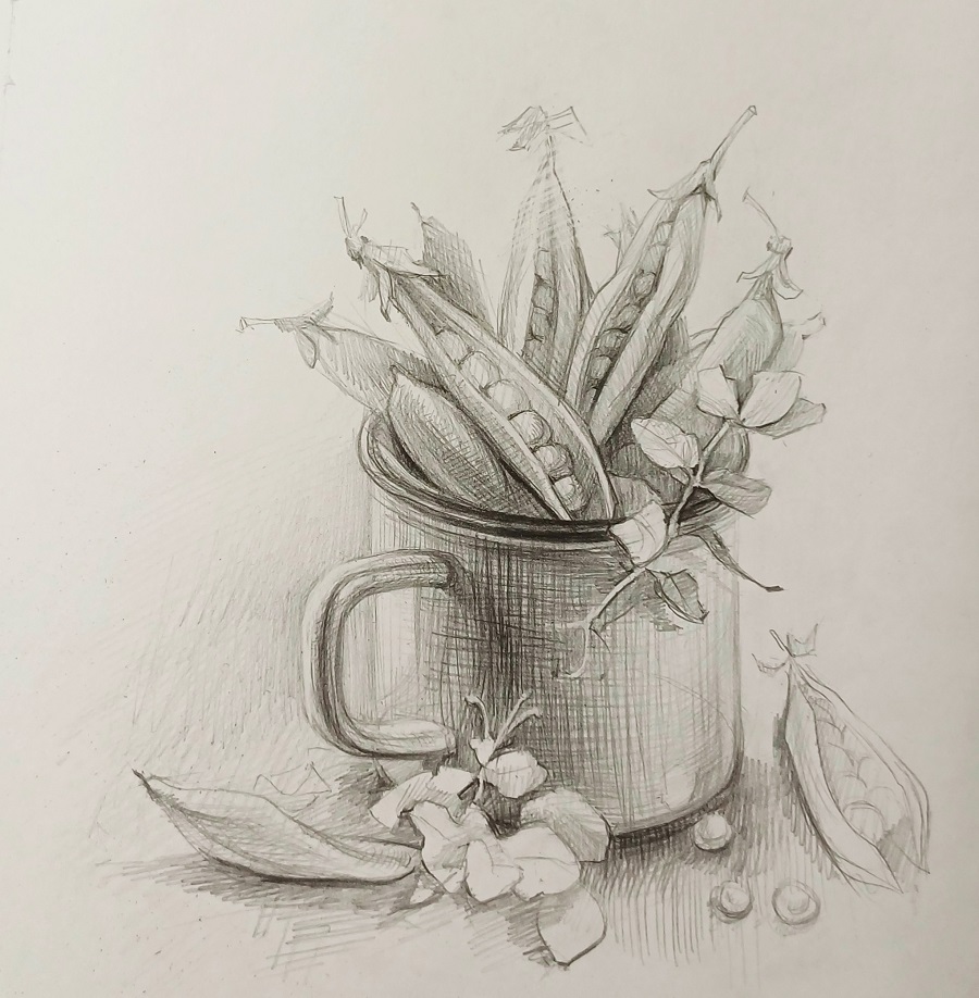 КУРС "МИКРОНАТЮРМОРТ" РЕАЛИСТИЧЕСКИЙ РИСУНОК КАРАНДАШОМ