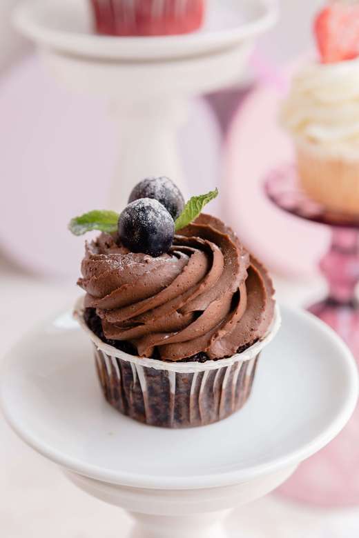 Шоколадный капкейк