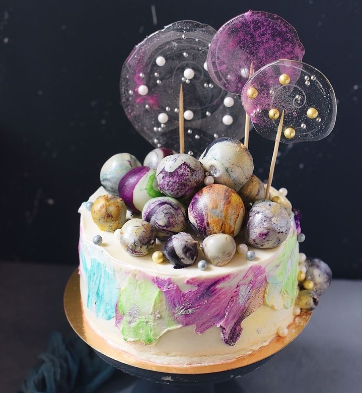 Оформление "Акварельная вселенная"