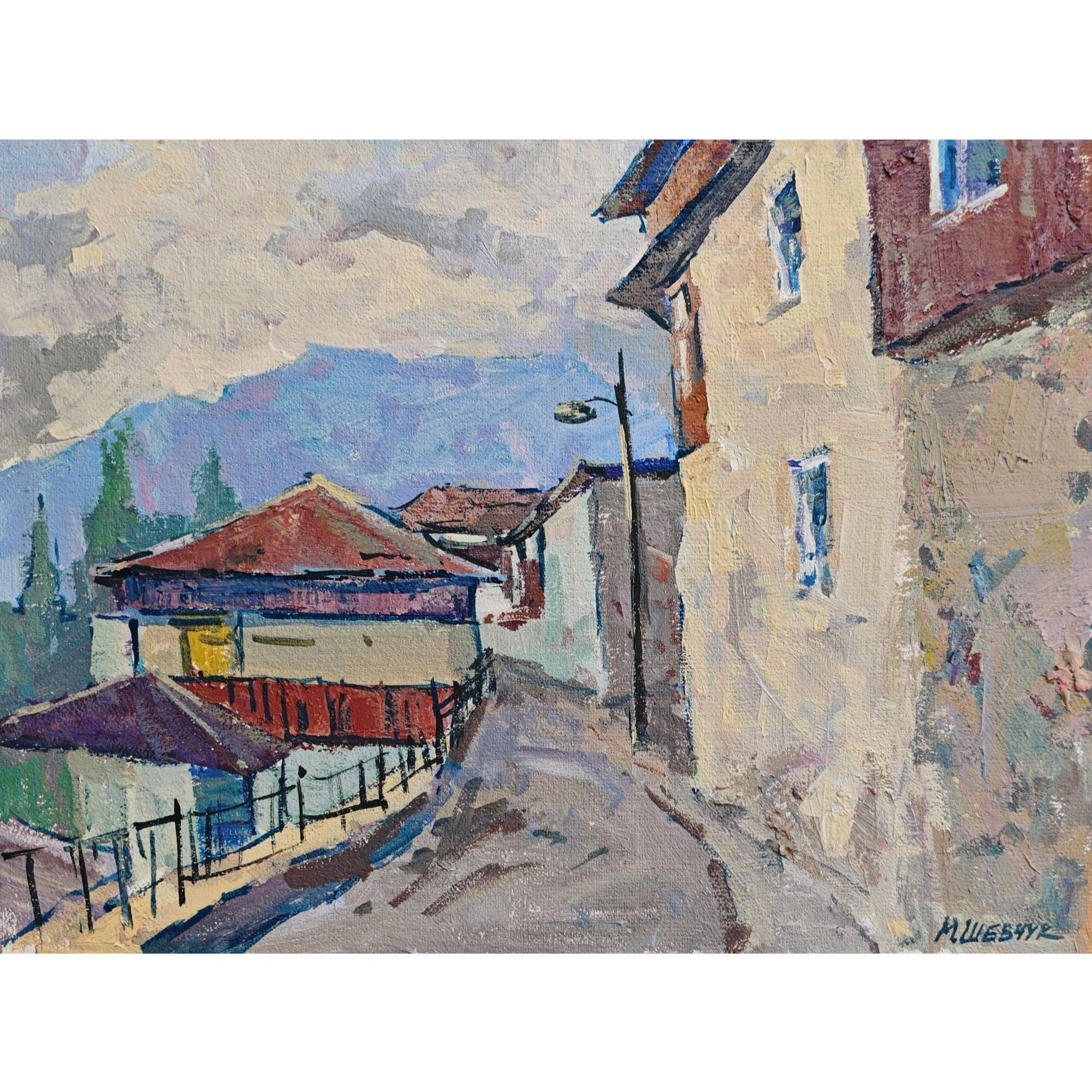 Гурзуфская улочка, 30х40, холст, акрил, 2026