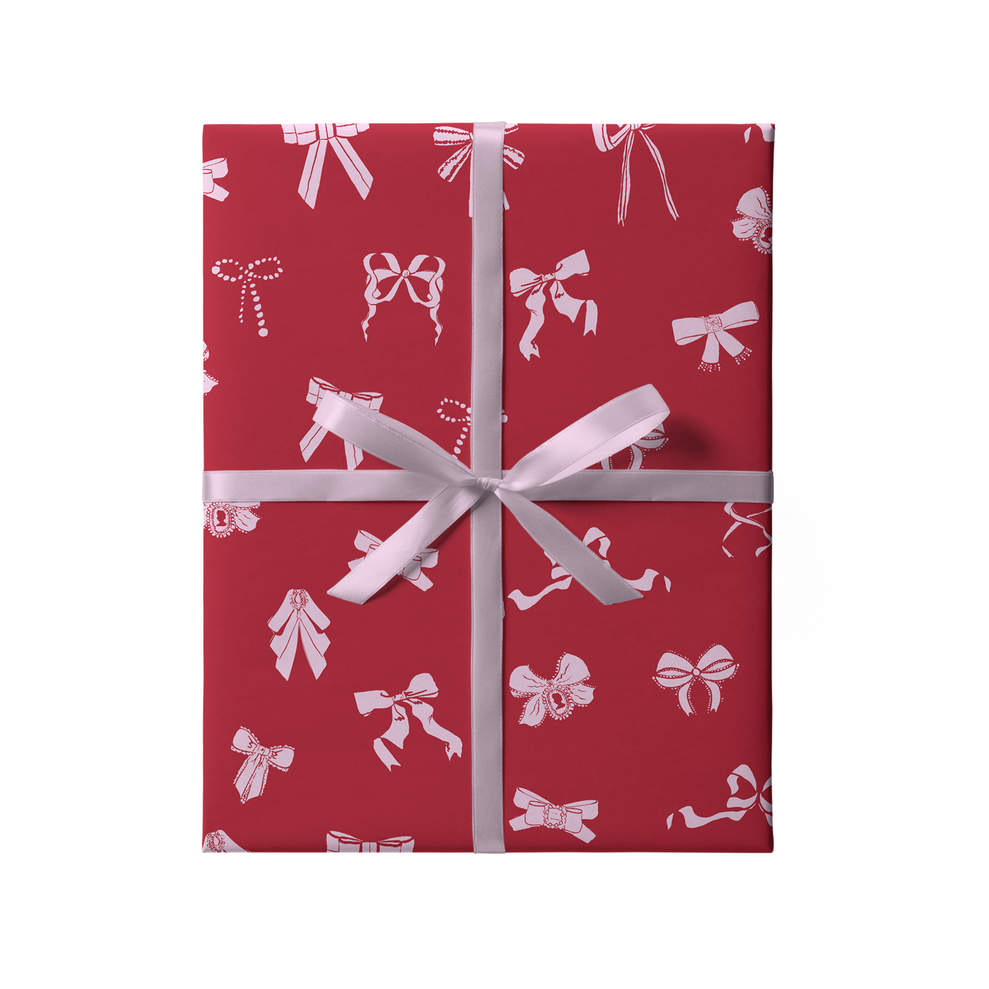 Бумага Wrap Me "Банты на Бордовом"