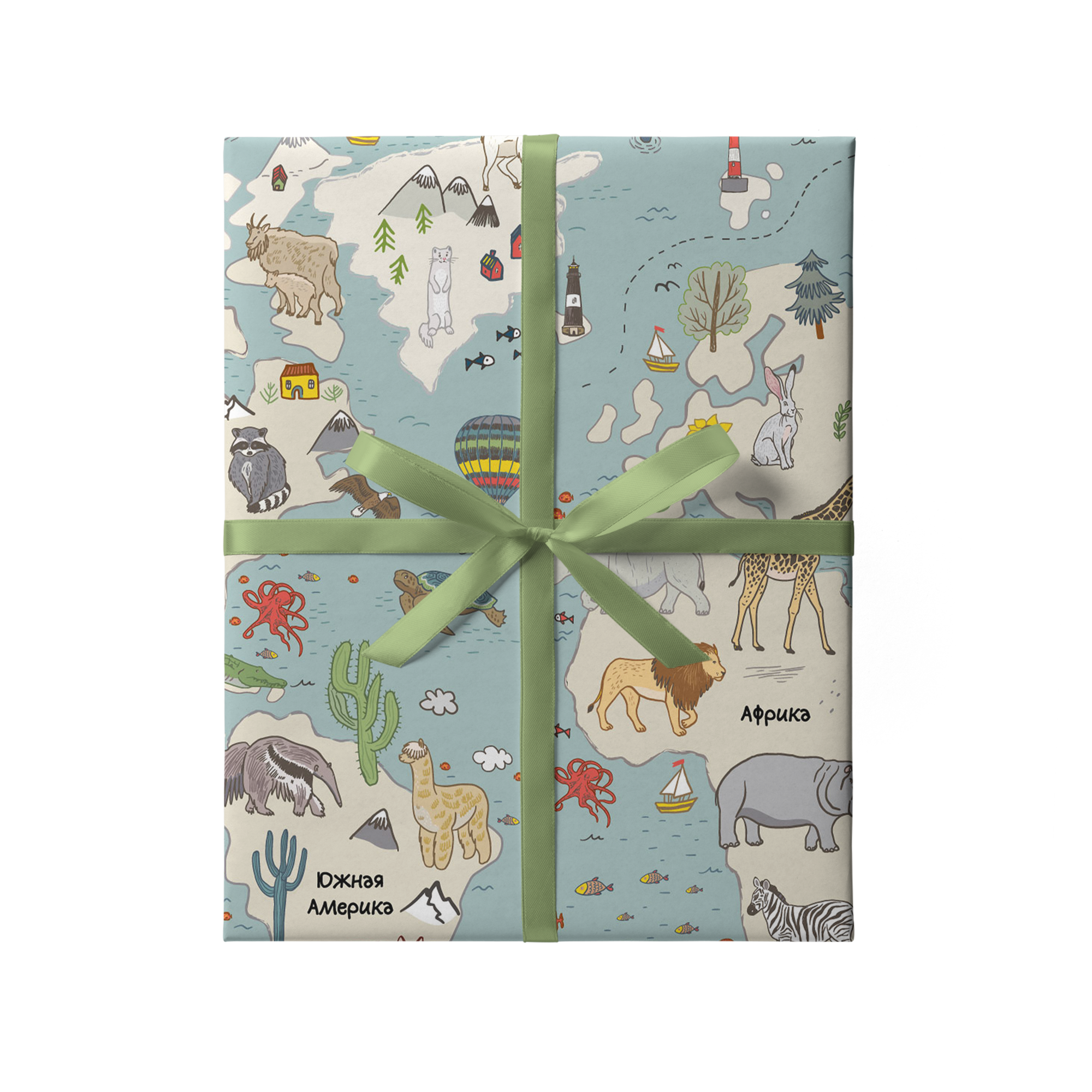 Бумага Wrap me "Карта мира"