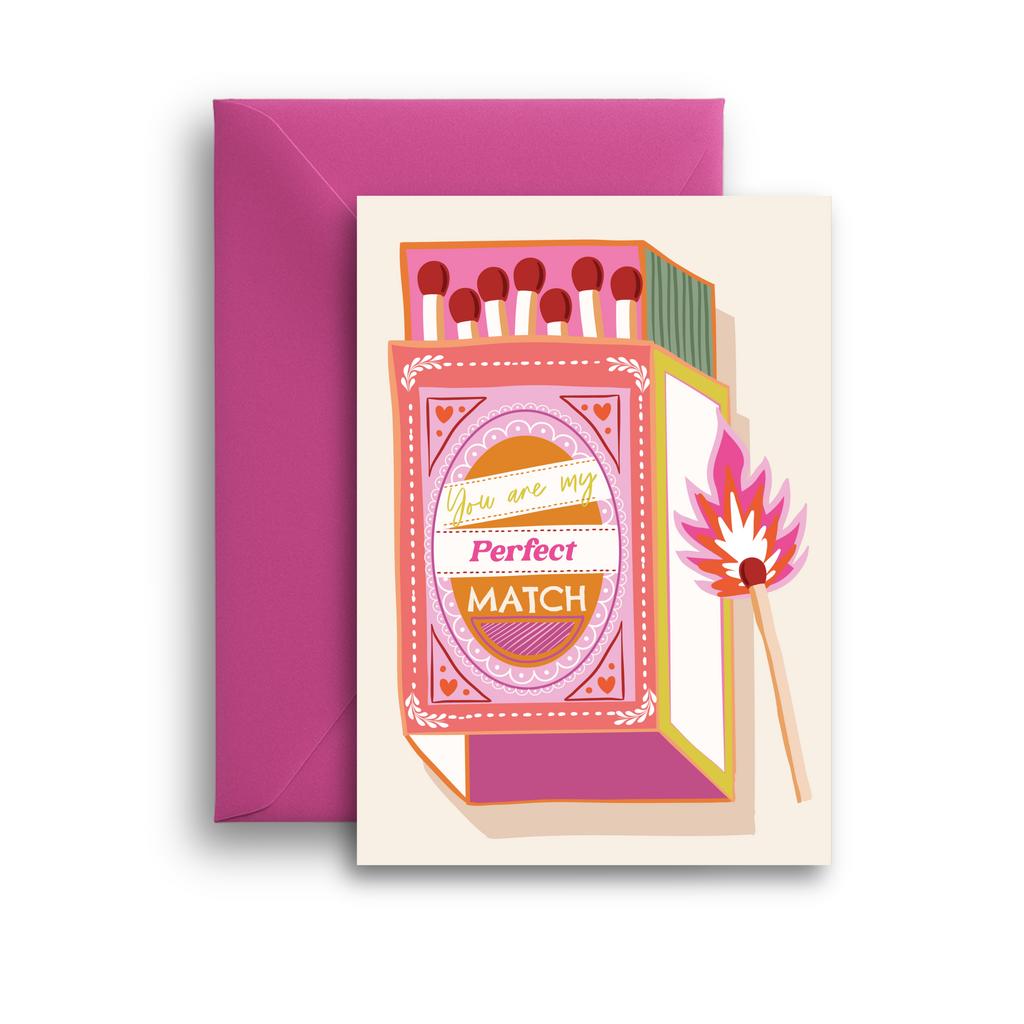 Мини открытка Wrap me "Perfect Match"