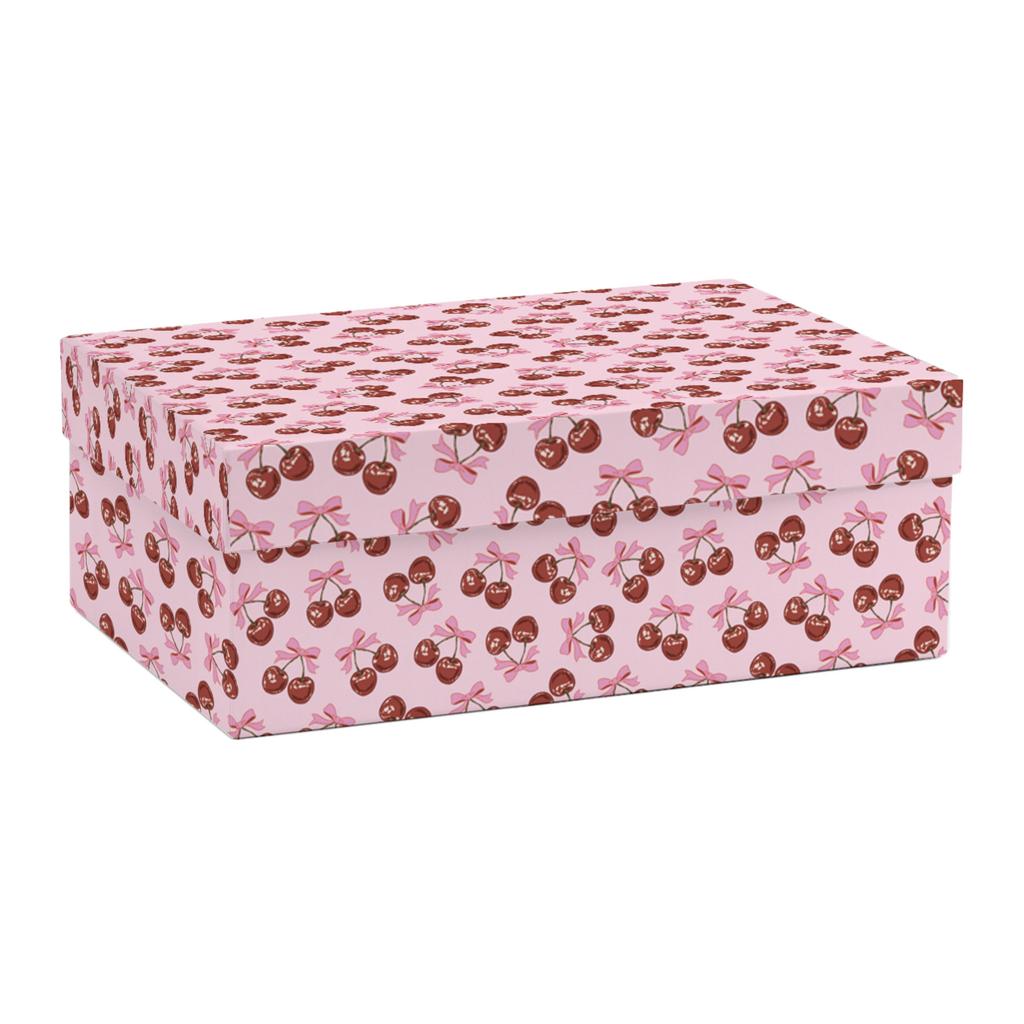 Коробки прямоугольные "Вишенки"