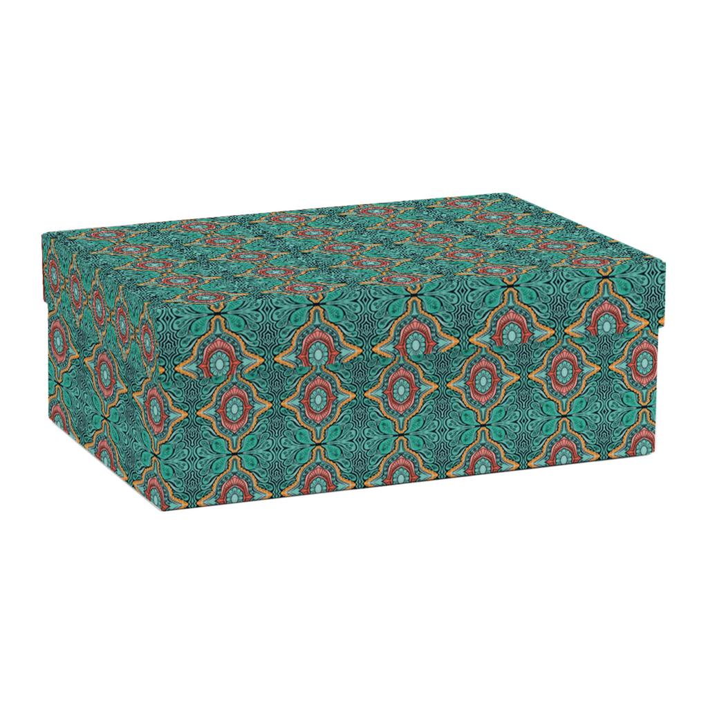 Коробки прямоугольные "60е-бирюзовая"