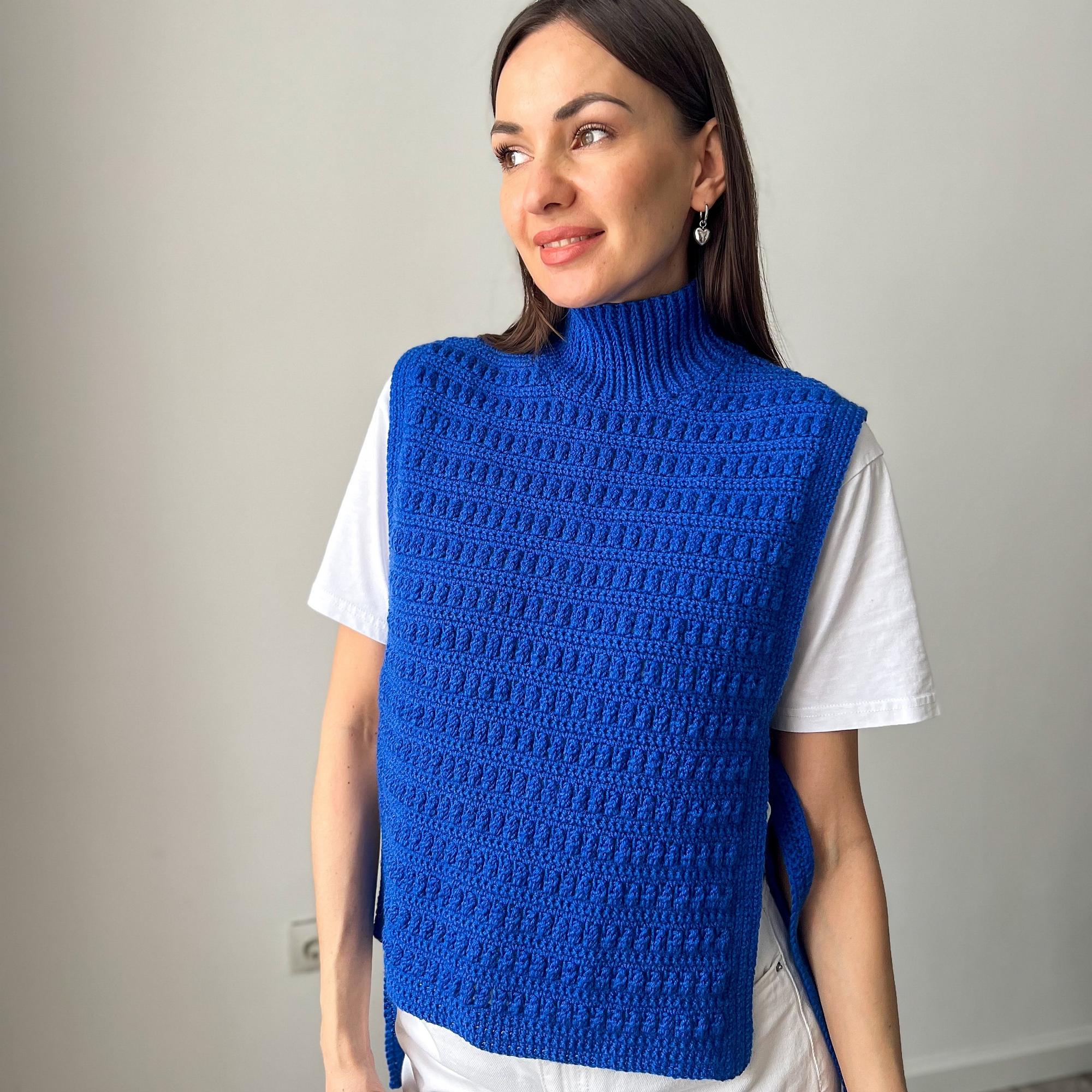 Жилет крючком "Оксфорд"