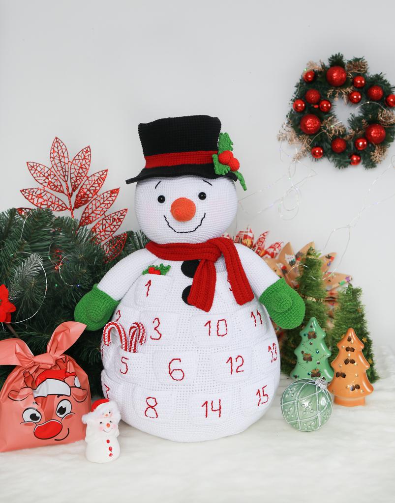 Большой Адвент Снеговик с карманами