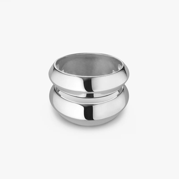 Кольцо объемное с гранями