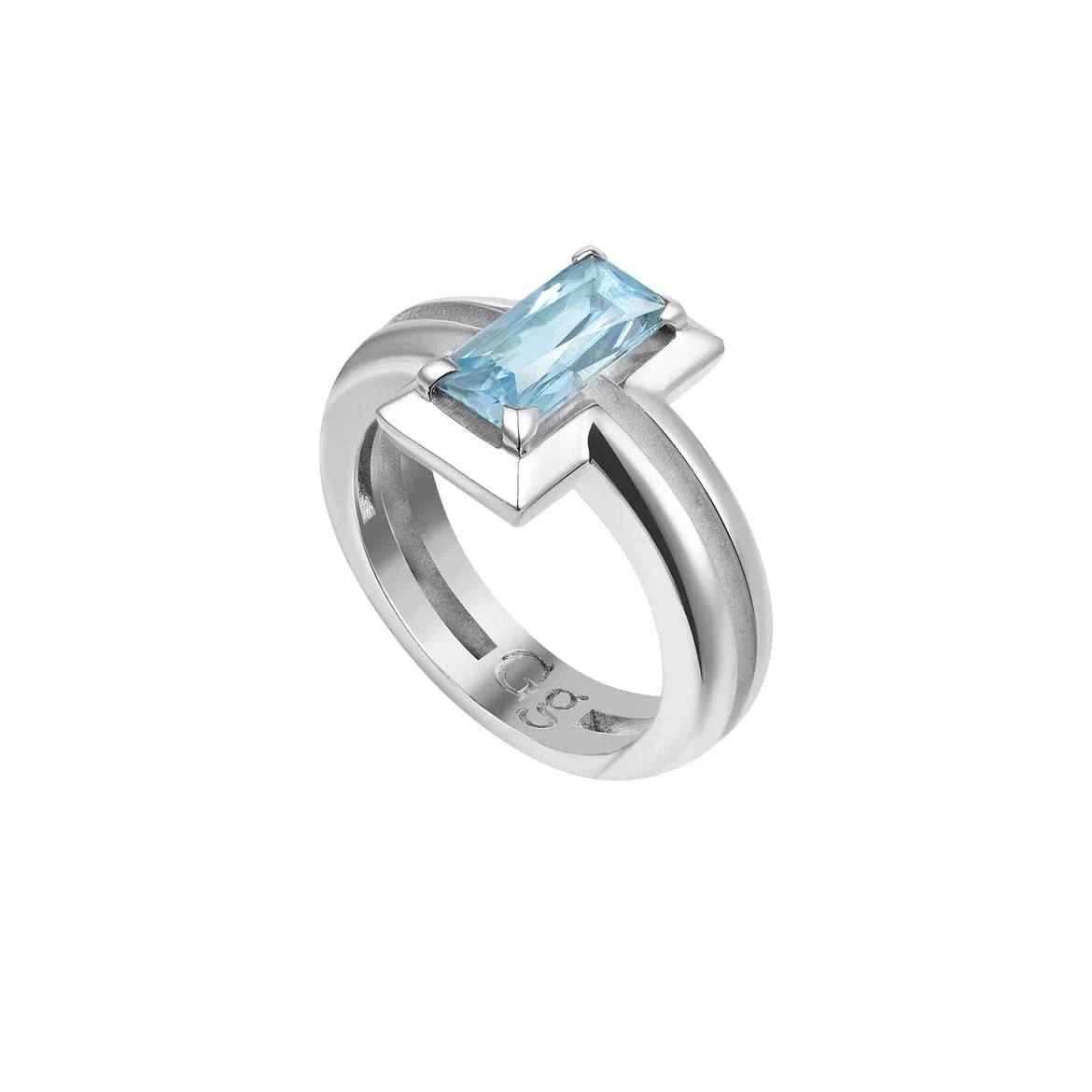 Кольцо GRACE с голубым топазом