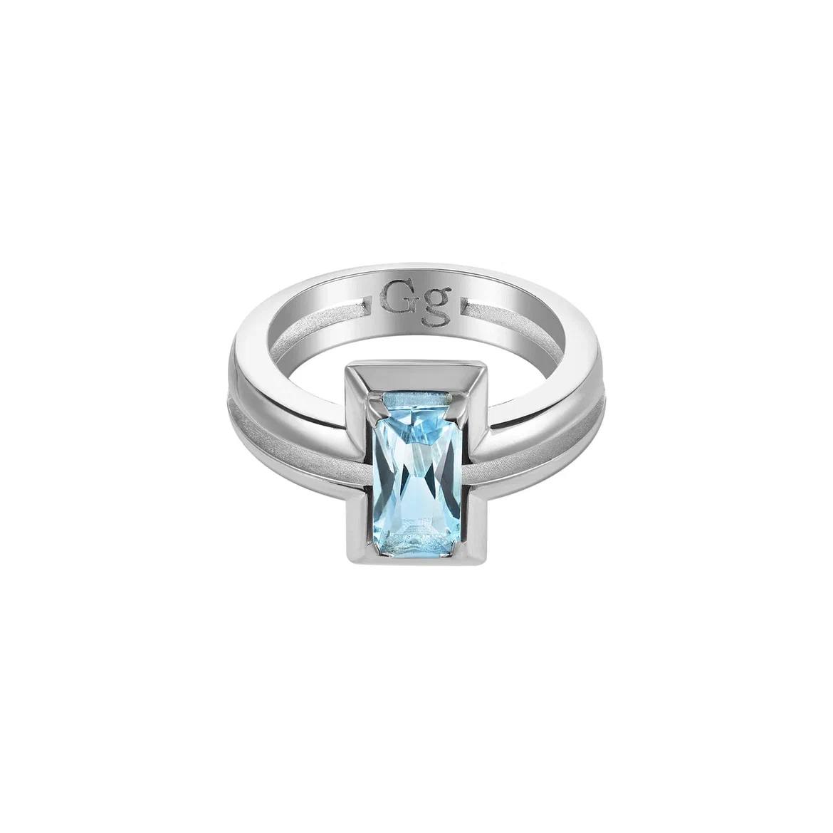 Кольцо GRACE с голубым топазом