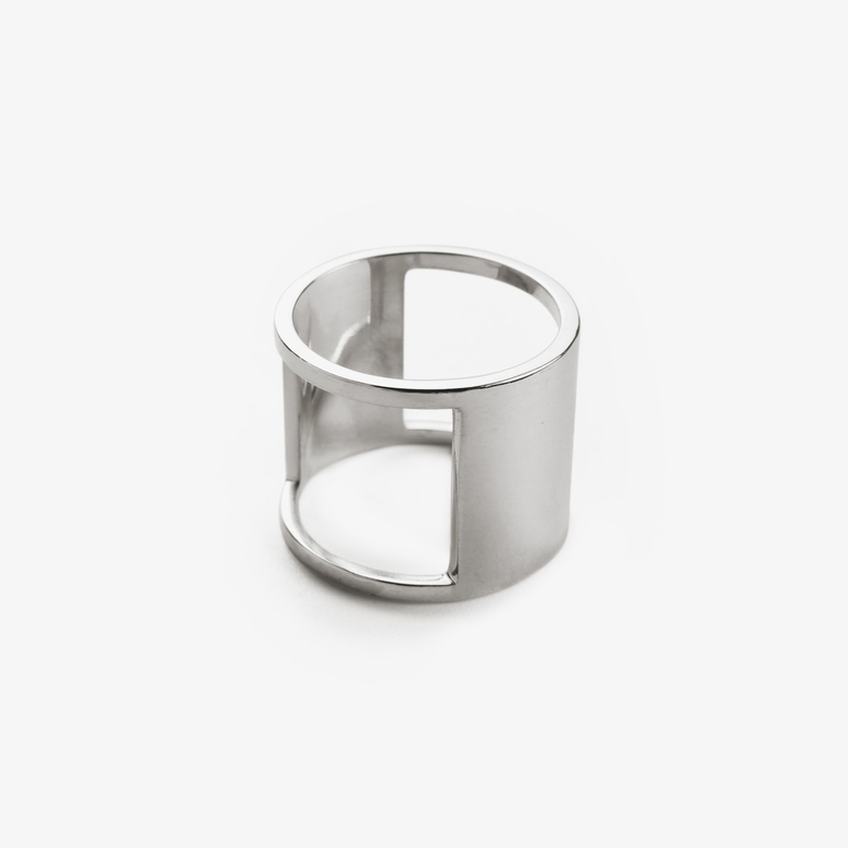 Кольцо "Цилиндр" глянцевое