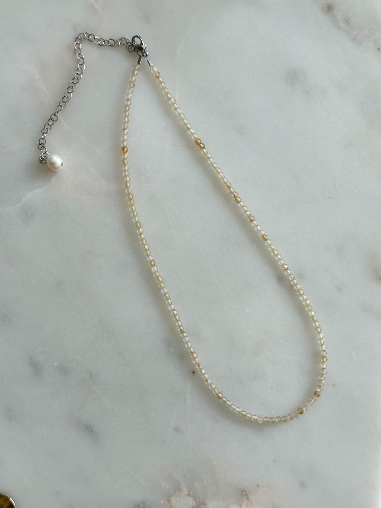 Чокер из цитрина