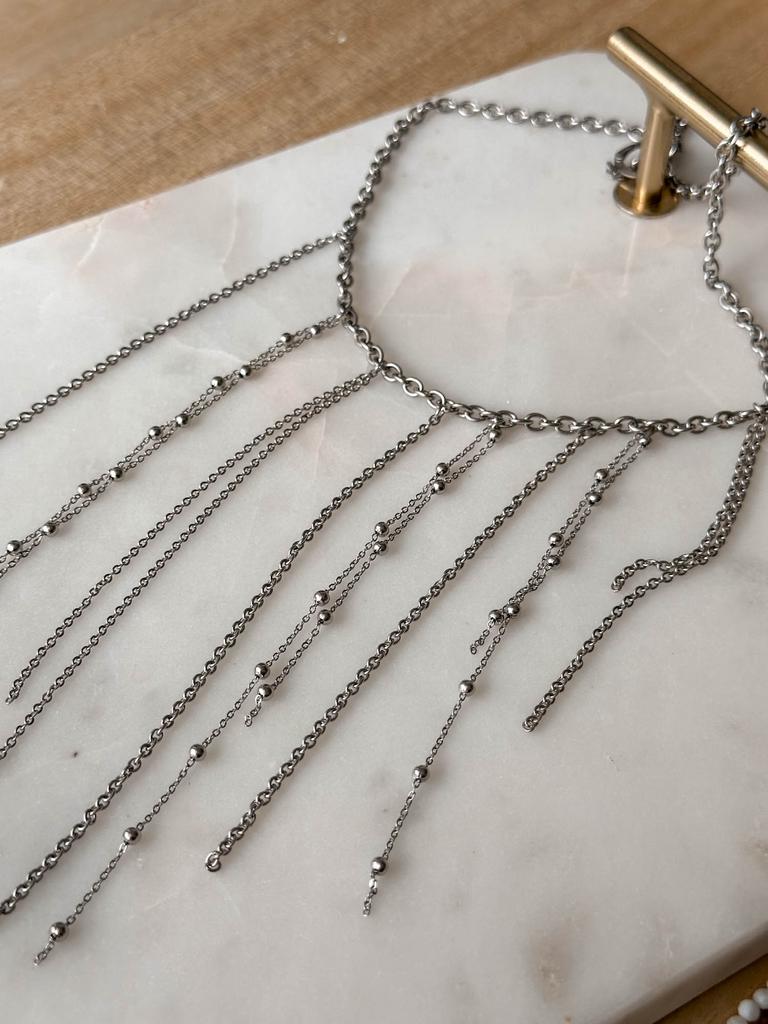 Колье с цепочками ВОДОПАДЫ