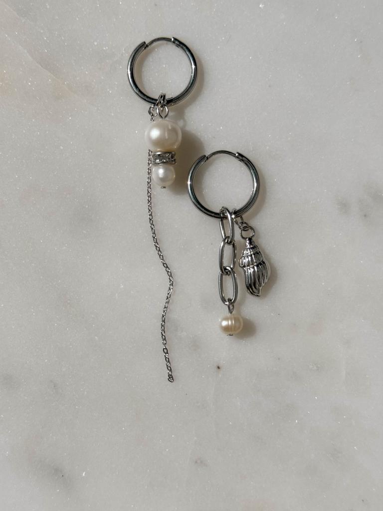 Серьги-трансформеры SHELL