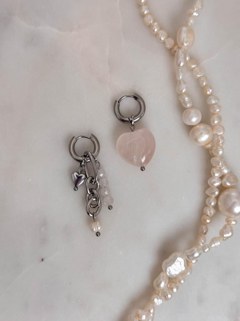 Серьги-трансформеры ROSEQUARTZ