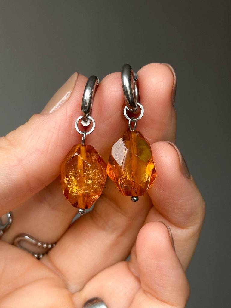 Серьги-трансформеры AMBER